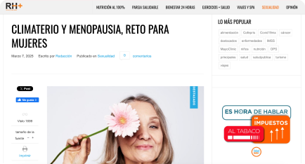 CLIMATERIO Y MENOPAUSIA, RETO PARA MUJERES - Revista Factor RH+