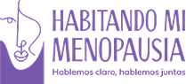 logo habitando mi menopausia color morado